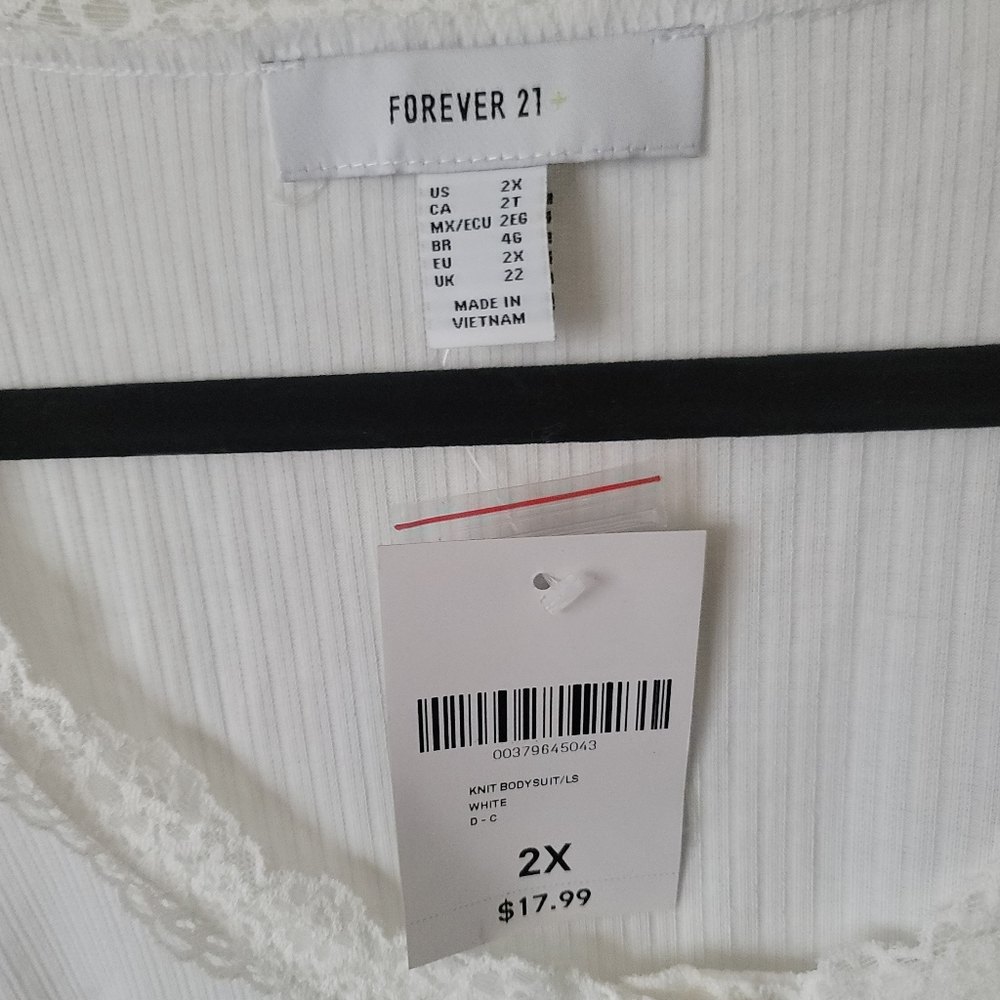 White V Neck Bodysuit